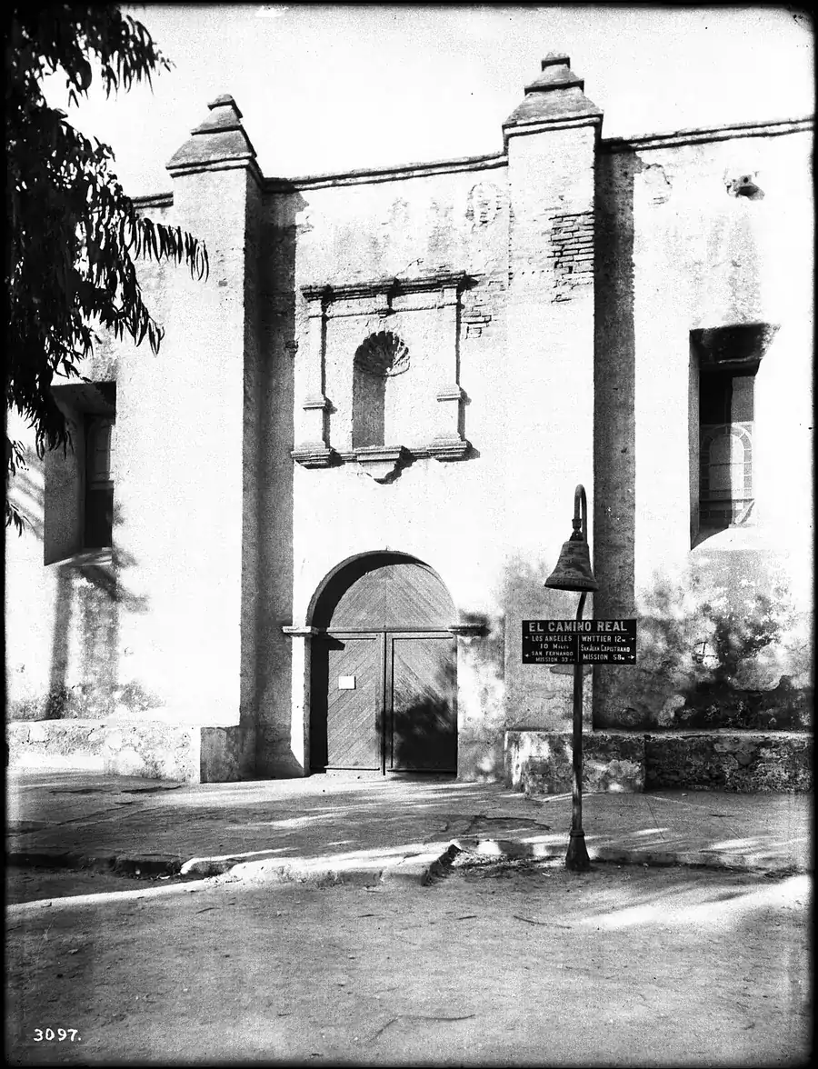 East entrance of Mission San Gabriel, in neighboring San Gabriel